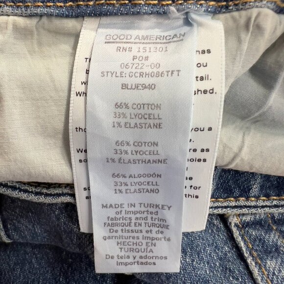 Good American Women's Plus High Rise Blue Jeans Size 22 - Picture 8 of 9